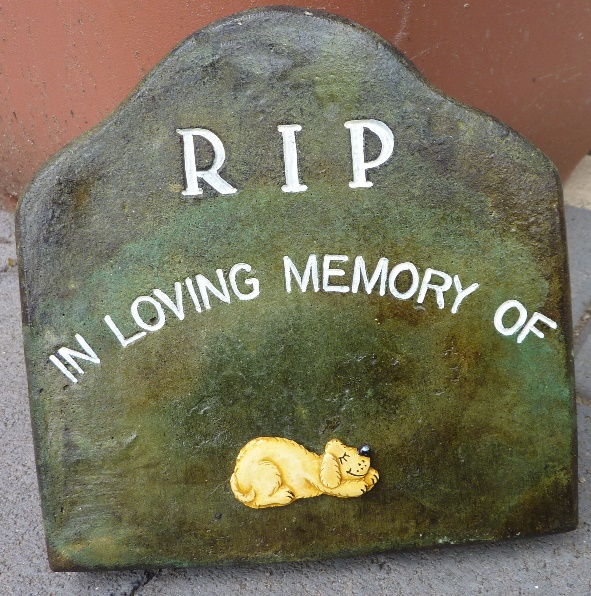 Memorial - Pet Traditional R.I.P. Smooth With Embellishment - Click Image to Close